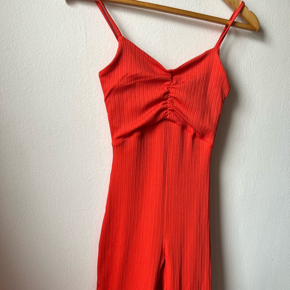 Bershka orange jumpsuit